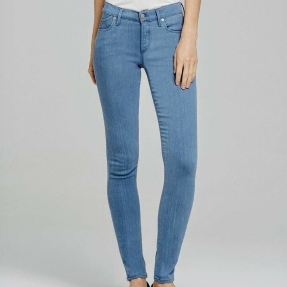 Citizens of Humanity COH Blue Avedon Denim Jeans Low Rise Skinny 25 0 2 XS